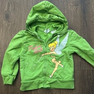 Disney Faeries Tinker Bell Green Kids Hoodie